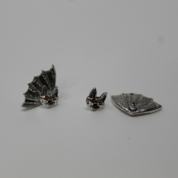 Bat Earrings with Red Eyes!!! - Picture 4 of 4